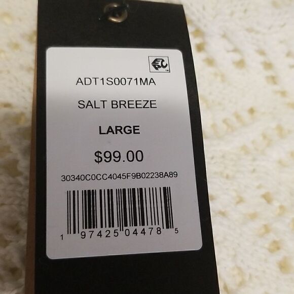 FRYE Open Knit Pointelle Ruffle Cardigan CREAM NWT - Picture 3 of 14